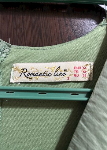 V Yaka, Dökümlü, Haki Midi Elbise - Görsel 3