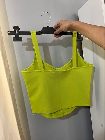 LC Waikiki Yeşil crop korse görünümlü