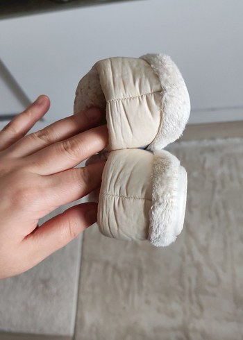 Kız Çocuk Gri Nakışlı Sıcak Ev Terliği - Görsel 5