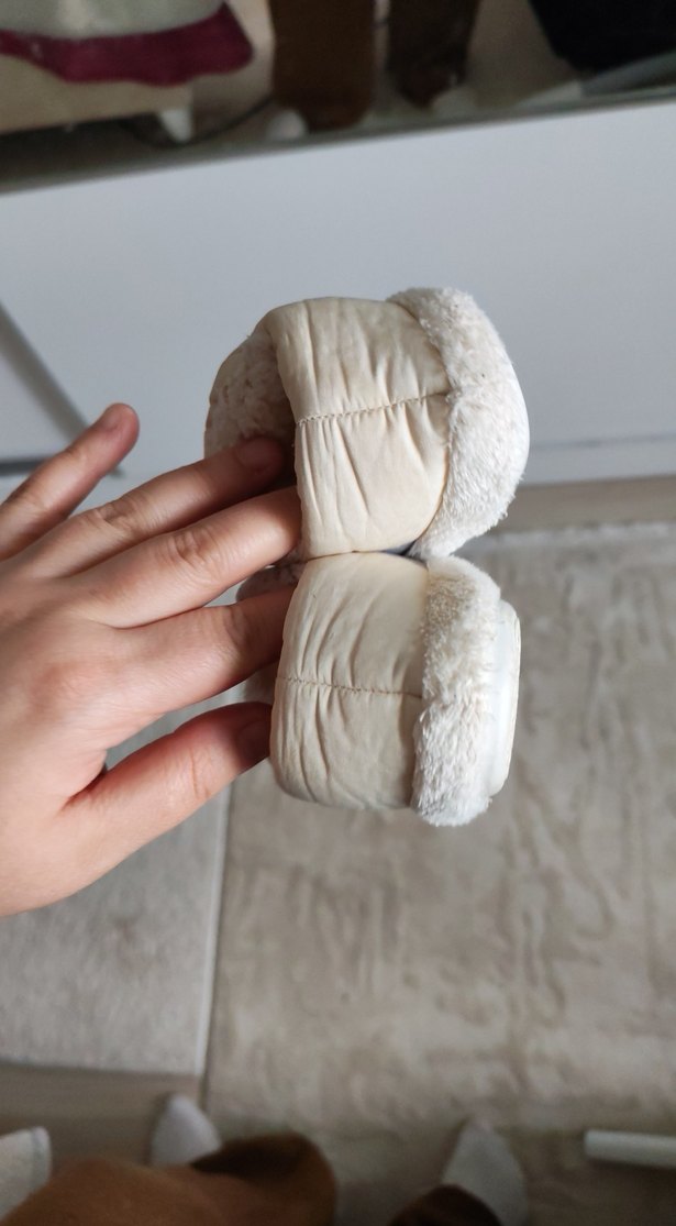 Kız Çocuk Gri Nakışlı Sıcak Ev Terliği - Görsel 5