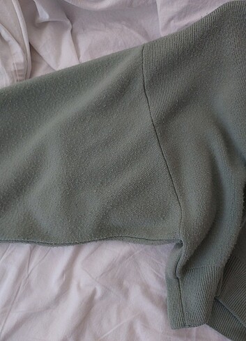 H&M Oversize örme crop sweatshirt