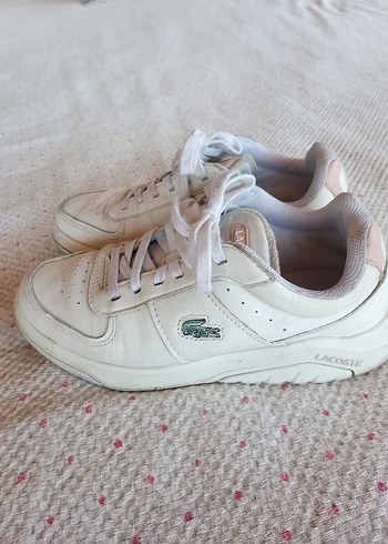 38 Beden gerçek deri Beyaz Lacoste Kadın Spor Ayakkabı