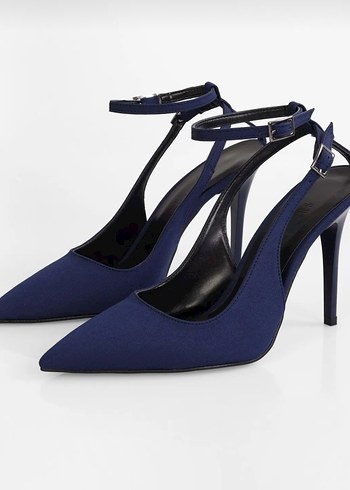 Diger Mavi Stiletto Abiye Ayakkabı - Görsel 6