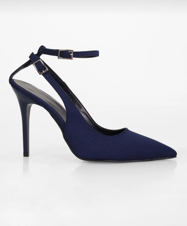 Diger Mavi Stiletto Abiye Ayakkabı - Görsel 3