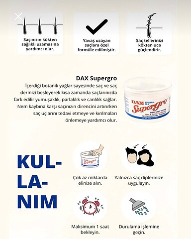  Beden DAX SAÇ BAKIM YAĞI
