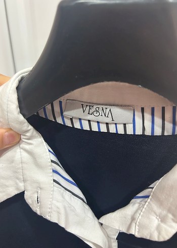 Pilili Midi Çizgili Kadın Gömlek - Görsel 6