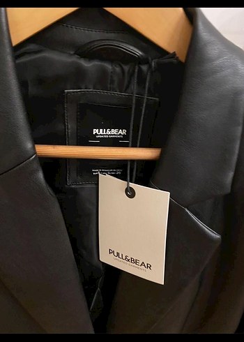 Pull&bear deri blazer - Görsel 2