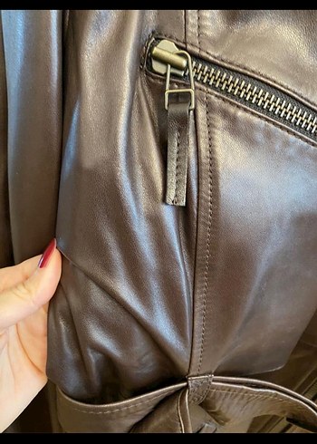 Desa kürk detaylı deri ceket - Görsel 3