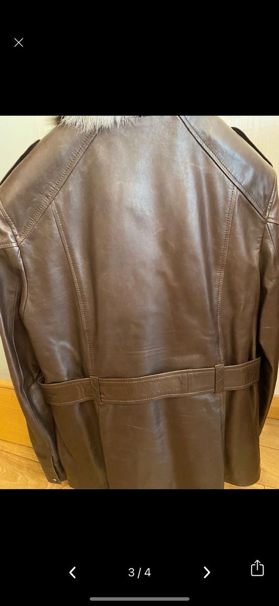 Desa kürk detaylı deri ceket - Görsel 2