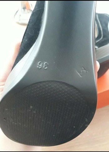 Siyah Bağcıklı Platform Topuklu - Görsel 5