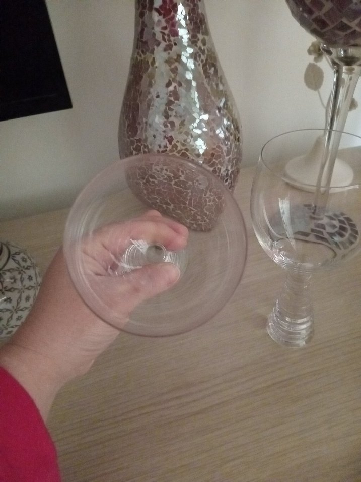 Bej Gri Detaylı İki Kristal Kadeh - Görsel 3