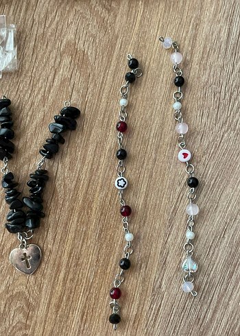 Bohem Tarzı Boncuk ve Kolye Seti - Görsel 3