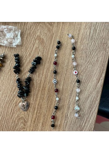 Bohem Tarzı Boncuk ve Kolye Seti - Görsel 7