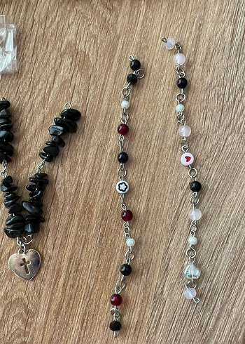 Bohem Tarzı Boncuk ve Kolye Seti - Görsel 5