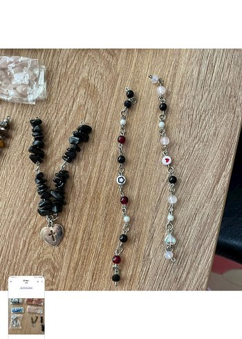 Bohem Tarzı Boncuk ve Kolye Seti - Görsel 8