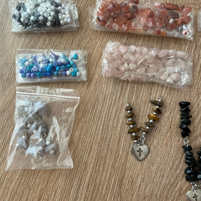 Bohem Tarzı Boncuk ve Kolye Seti - Görsel 4