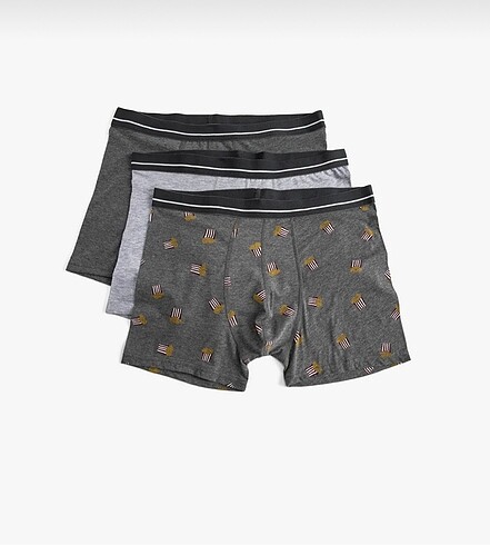 Üçlü Koton boxer