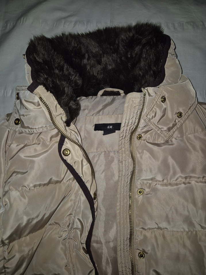 H&M Bej Kadın Kışlık Mont - Görsel 2