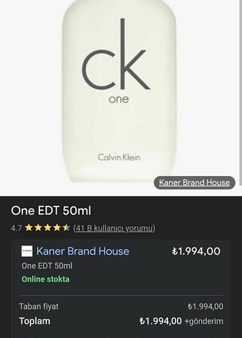 Calvin Klein CK One Parfüm ve Vücut Yıkama jeli - Görsel 2