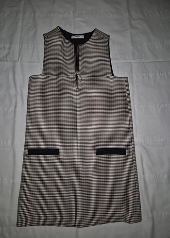 Mango Ekose Midi Triko Elbise - Görsel 2