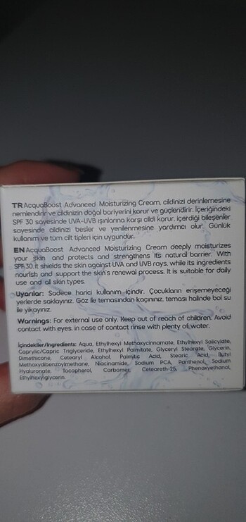 Beden Acqua perfection nemlendirici krem
