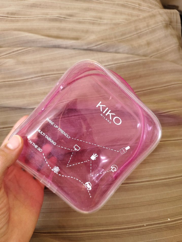 Pembe KIKO Makyaj Çantası Fermuarlı - Görsel 3