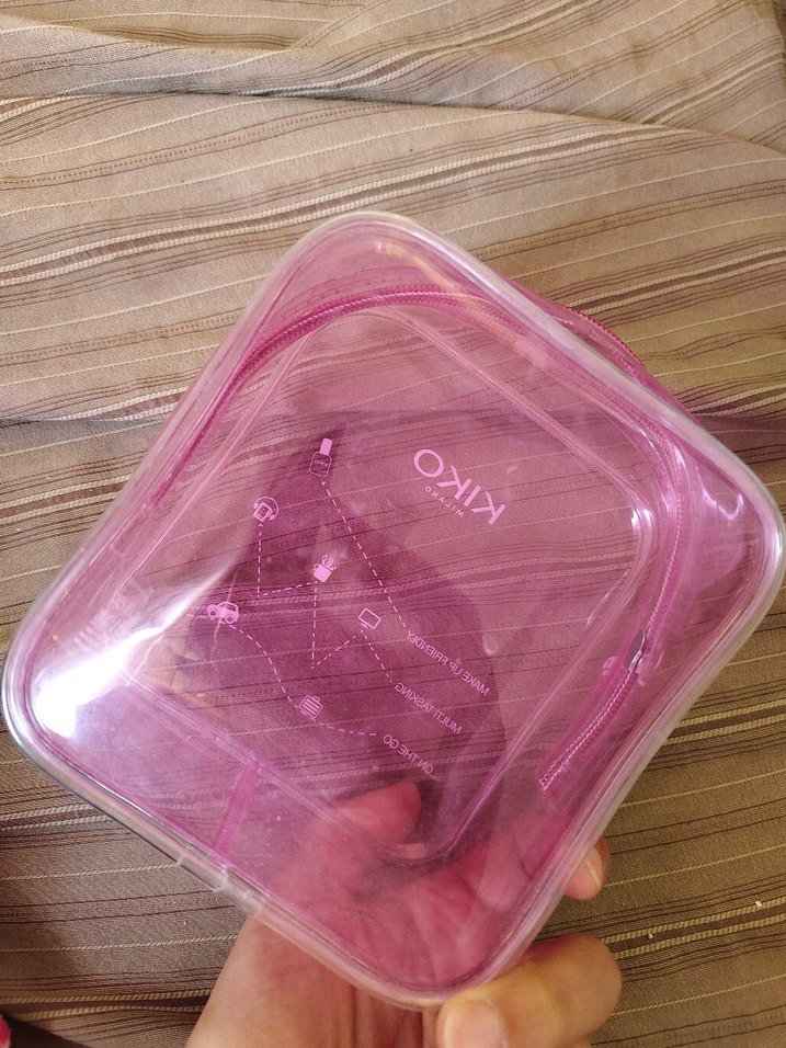 Pembe KIKO Makyaj Çantası Fermuarlı - Görsel 2