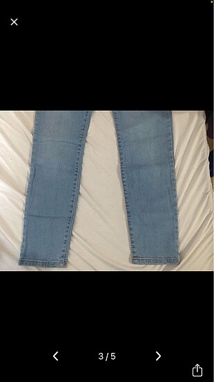 28 Beden Koton Mavi Jean Pantolon
