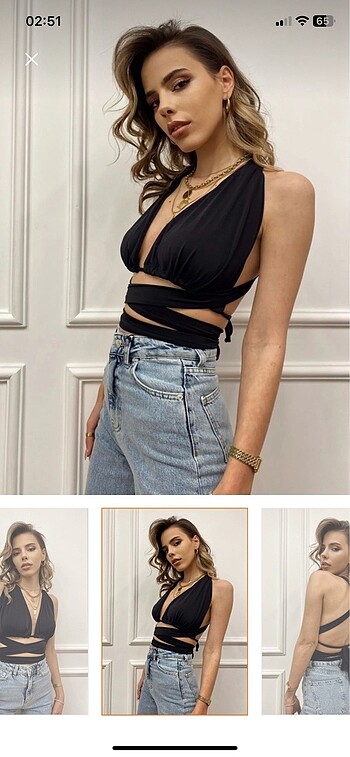 Zara Bikini model bağlamalı büstiyer crop