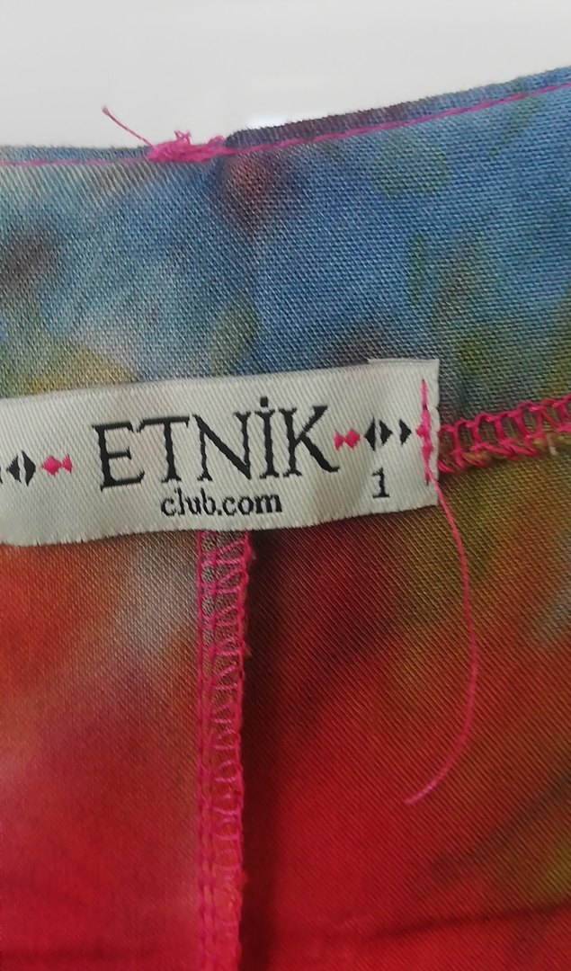 Renkli Batik Desenli etnik elbise - Görsel 2