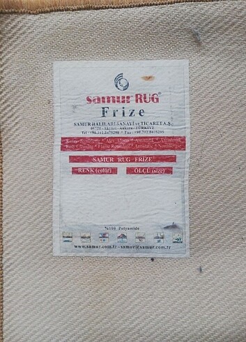 Merinos Samur marka halı 1.60a 80 cm