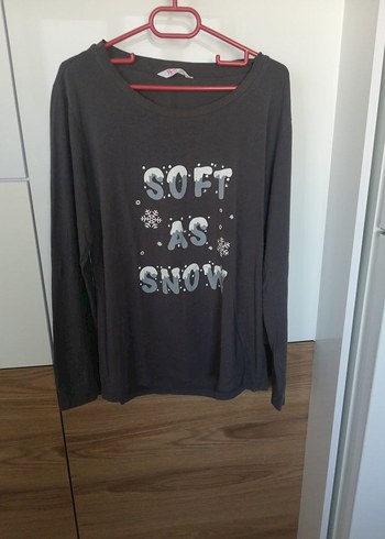Haki uniseks Uzun Kollu Sweatshirt