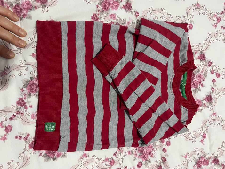 Erkek Çocuk Uzun Kollu Çizgili Tişört - Görsel 3