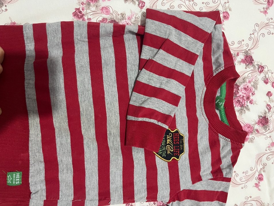 Erkek Çocuk Uzun Kollu Çizgili Tişört - Görsel 2