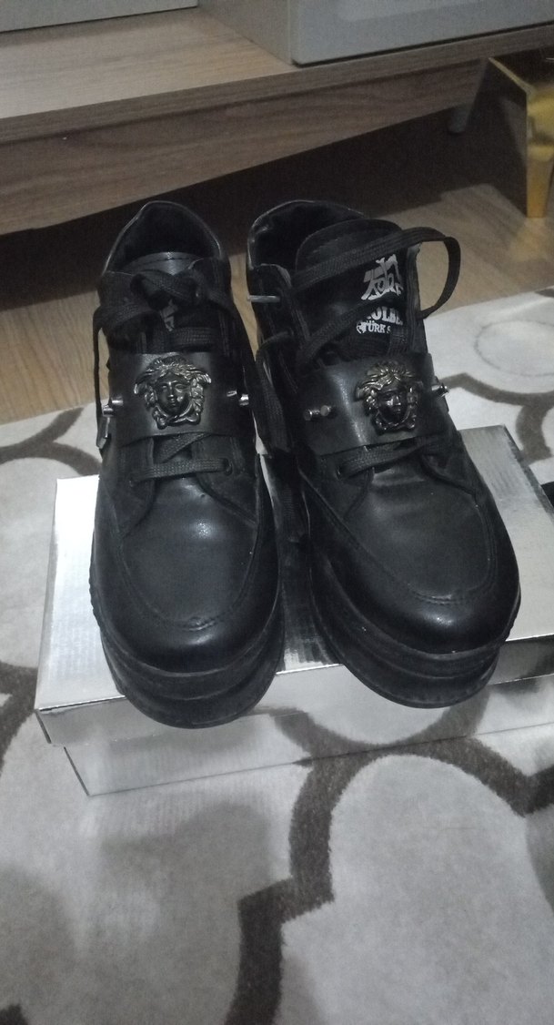 Siyah Kemerli Erkek Gotik Bot - Görsel 2