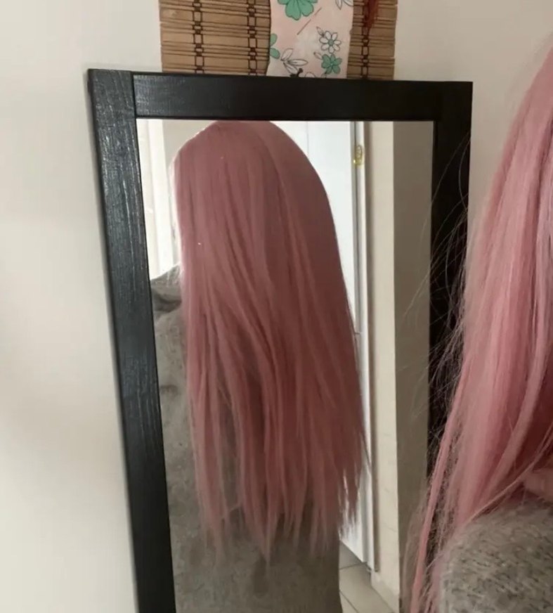 Cosplay Pembe Lolita Peruk  - Görsel 3