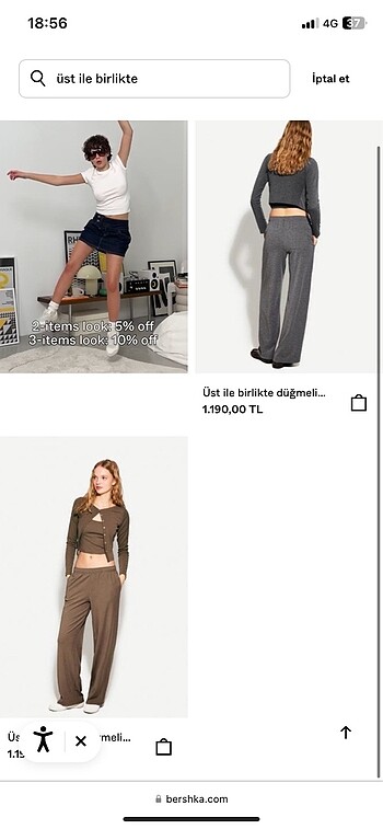 s Beden bershka üst ile birlikte hırka