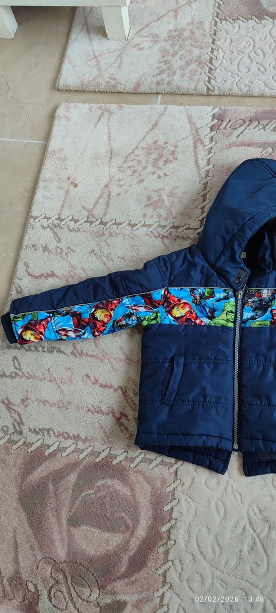 Kapüşonlu Fermuarlı Erkek Çocuk Ceketi - Görsel 2