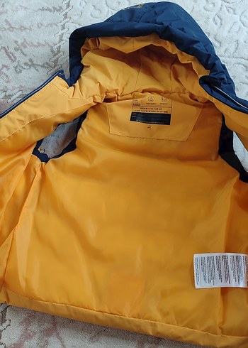 Sarı Kapüşonlu Erkek Çocuk Şişme Yelek - Görsel 3