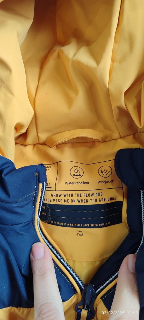 Sarı Kapüşonlu Erkek Çocuk Şişme Yelek - Görsel 4