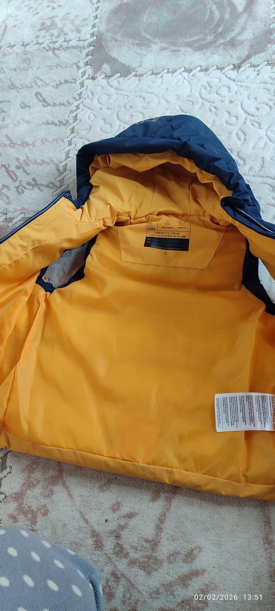 Sarı Kapüşonlu Erkek Çocuk Şişme Yelek - Görsel 3