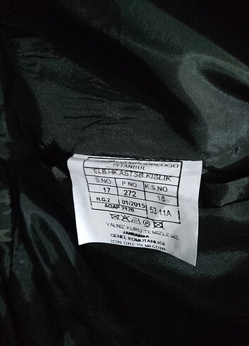Diğer Harici takım elbise 699 TL. Pardesü 599 TL