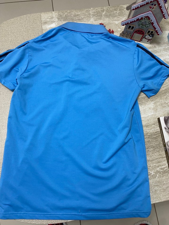 Erkek Mavi Kısa Kollu Polo Tişört - Görsel 4