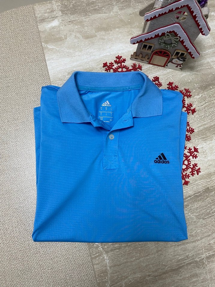 Erkek Mavi Kısa Kollu Polo Tişört - Görsel 5