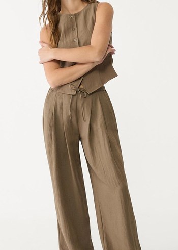 Stradivarius Keten Pantolon