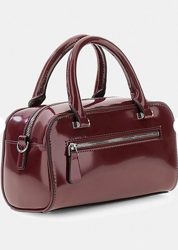 Guess Bordo Parlak Kadın Deri Çanta - Görsel 2