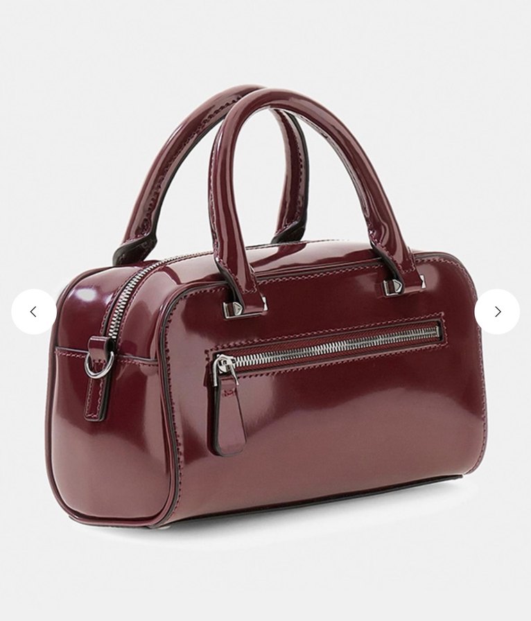 Guess Bordo Parlak Kadın Deri Çanta - Görsel 2