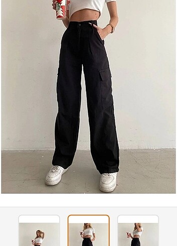 Zara Yüksek Bel Kargo pantolon 