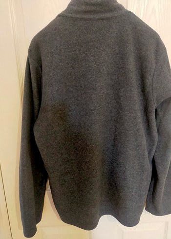 Gri Yarım Fermuarlı Erkek Polar Sweatshirt - Görsel 2