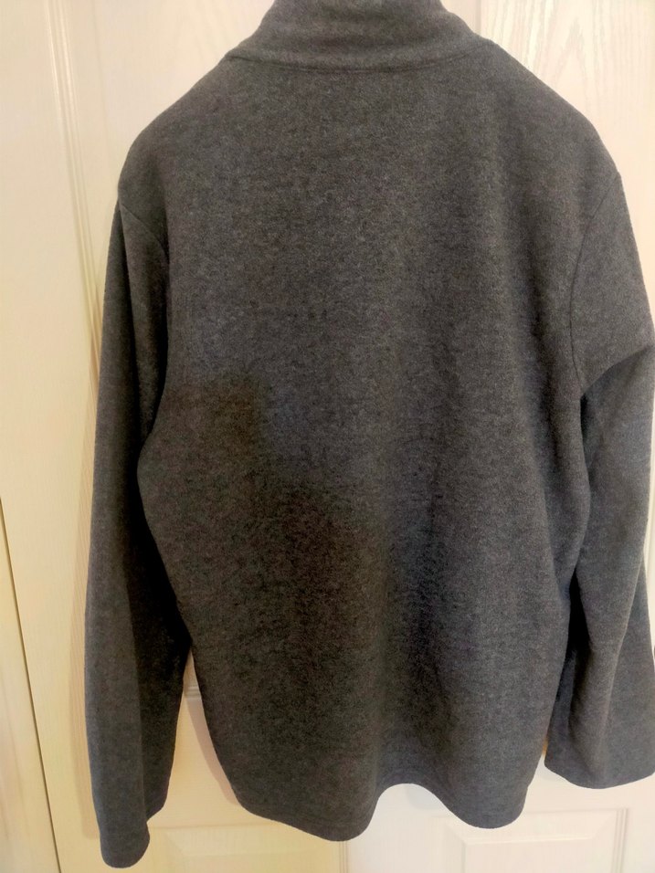 Gri Yarım Fermuarlı Erkek Polar Sweatshirt - Görsel 2